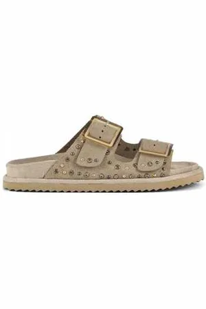 Colors of California Sandaler Two buckle sandal with studs