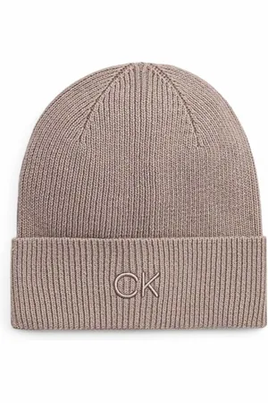 Calvin Klein Huer CK EMBROIDERY FINE RIB BEANIE K60K612590