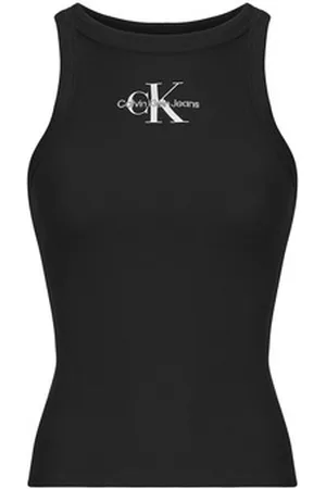 Calvin Klein Toppe / T-shirts uden ærmer MONOLOGO RIB TANK TOP