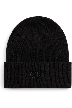 Calvin Klein Huer CK EMBROIDERY FINE RIB BEANIE K60K612590