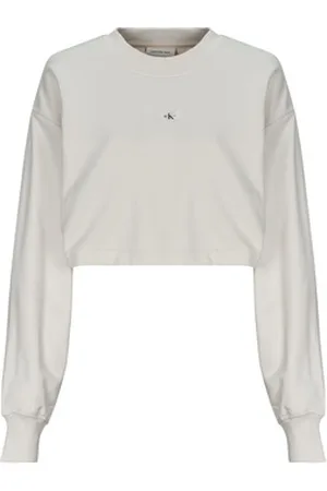 Calvin Klein Pullovere WOVEN LABEL SHORT CREWNECK