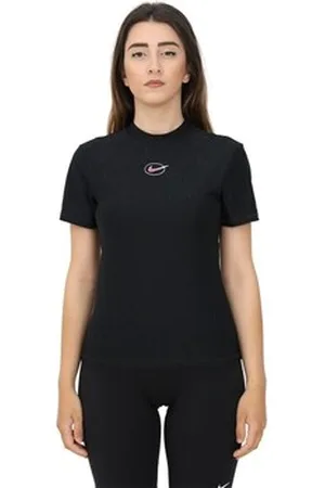 Nike T-shirts m. korte ærmer W Nsw Ic Aop Ss Fitted Top