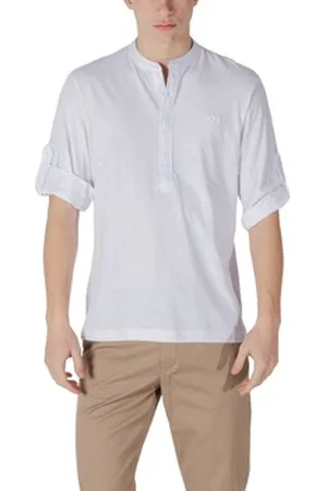 Antony Morato Polo-t-shirts m. lange ærmer REGULAR FIT WITH EMBROIDERED LOGO MMKL00334-FA100260