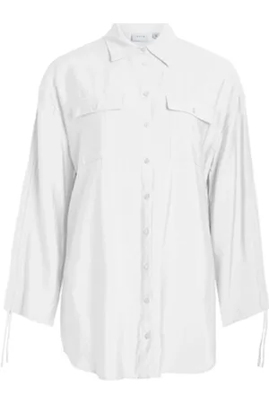VILA Bluser Klaria Oversize Shirt L/S - Cloud Dancer