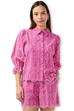 Y.A.S Bluser YAS Malura Shirt 3/4 - Raspberry Rose