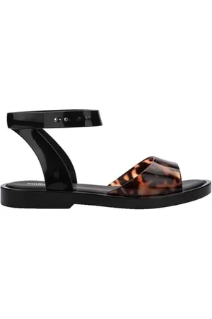 Melissa Sandaler Nina Sandal - Black/Clear Tortoise