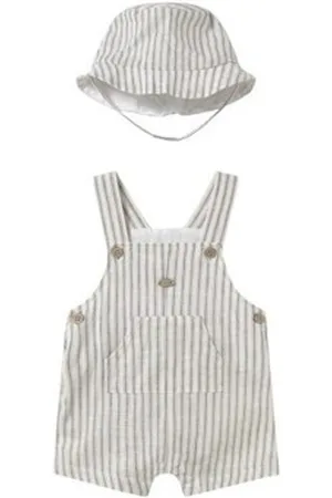 Mayoral Bukser 1601 Conjunto peto y gorro Blanco