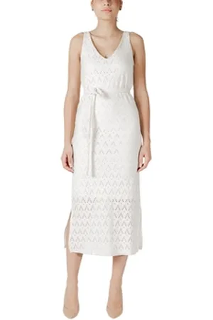 VILA Korte kjoler Viamalina V-Neck S/L Midi/Pb 14104109