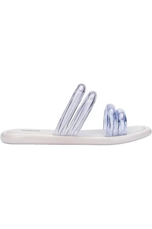 Melissa Sandaler Airbubble Slide - White/Clear