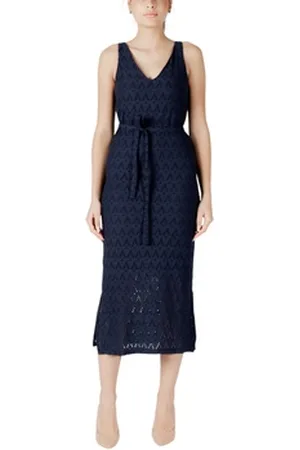 VILA Korte kjoler Viamalina V-Neck S/L Midi/Pb 14104109