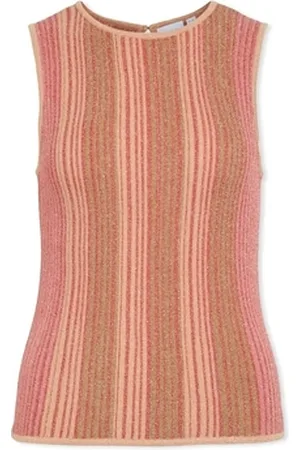 VILA Bluser Top Melvina Glitter - Aurora Red