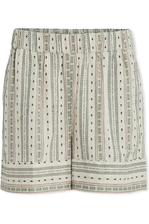 VILA Shorts Senso New Shorts - Birch Embroidery