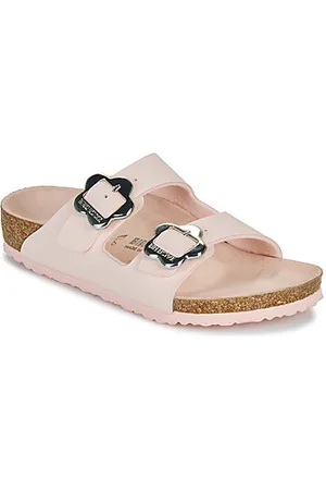 Birkenstock Tøfler Arizona Kids Flower Buckle BF Light Rose
