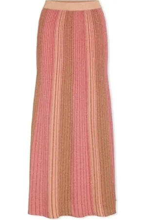 VILA Korte nederdele Melvina Gitter Skirt - Aurora Red