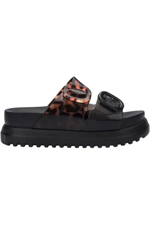 Melissa Sandaler Cozy Platform - Black/Clear Tortoise