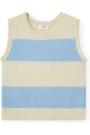 Compañía fantástica Bluser COMPAÑIA FANTÁSTICA Top 10352 - White/Light Blue
