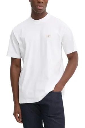 Calvin Klein Polo-t-shirts m. lange ærmer WOVEN LABEL RELAXED J30J326857