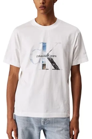Calvin Klein Polo-t-shirts m. lange ærmer PHOTO MONOGRAM TEE J30J327483