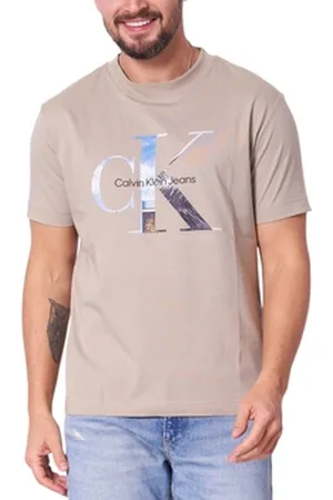 Calvin Klein Polo-t-shirts m. lange ærmer PHOTO MONOGRAM TEE J30J327483
