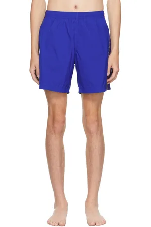 Alexander McQueen Blue Selvedge Swim Shorts