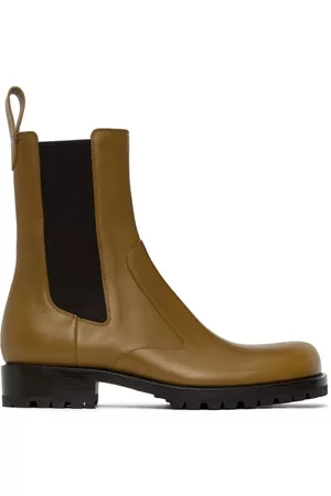 DRIES VAN NOTEN Mænd Støvler - Yellow Leather Chelsea Boots