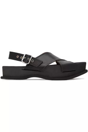 DRIES VAN NOTEN Mænd Sandaler - Black Leather Sandals