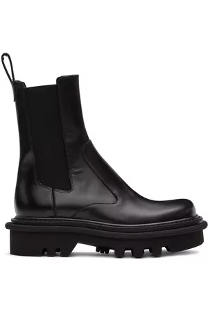 DRIES VAN NOTEN Mænd Støvler - Black Leather Chelsea Boots
