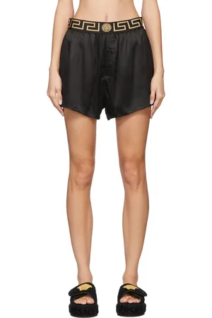 VERSACE Black Greca Boxer Shorts