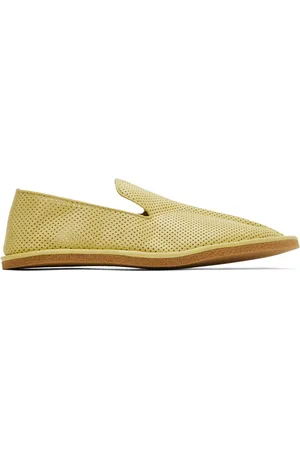 DRIES VAN NOTEN Yellow Leather loafers