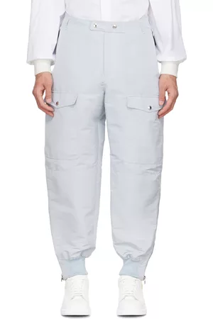 Alexander McQueen Mænd Cargo bukser - Blue Recycled Polyester Cargo Pants