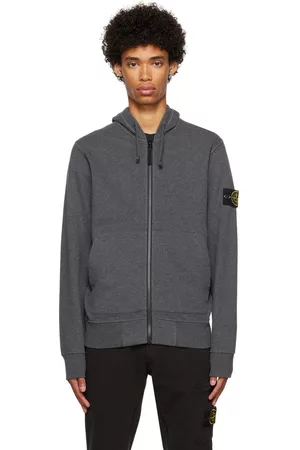 Stone Island Mænd Sweatshirts - Gray Patch Hoodie