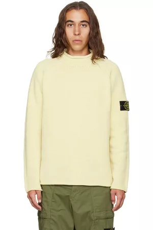 Stone Island Mænd Trøjer - Yellow Chenille Sweater