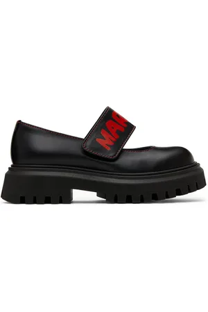 Marni Kids Black Mary Jane Loafers