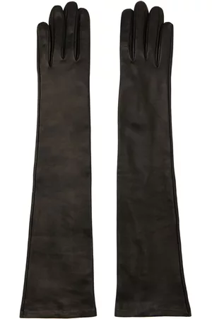 DRIES VAN NOTEN Kvinder Handsker - Black Long Leather Gloves