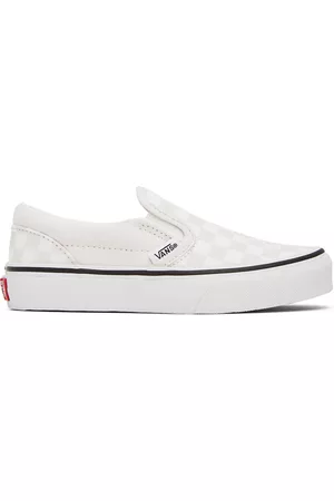 Vans Casual sko - Kids White & Beige Classic Slip-On Little Kids Sneakers