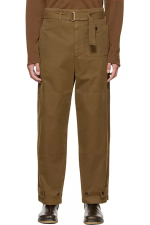 LEMAIRE Mænd Camouflage bukser - Brown Military Pants