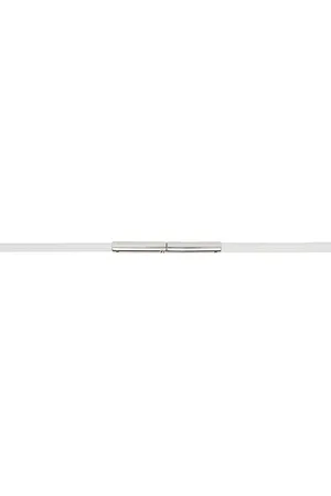 Dries Van Noten White Thin Metal Cord Belt