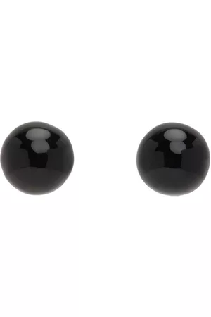 Dries Van Noten Black Ball Earrings