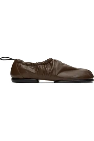 Dries Van Noten Brown Drawstring Slippers