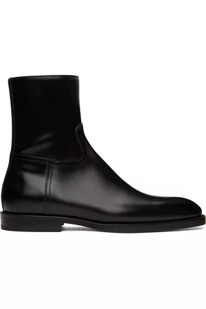 DRIES VAN NOTEN Mænd Støvler - Black Leather Zip-Up Boots