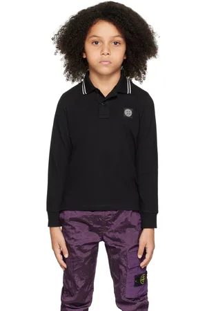 Stone Island Kids Black Patch Shirt