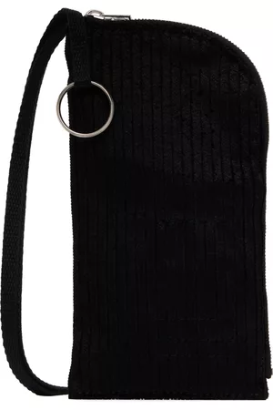 Rick Owens Mænd Mobil Covers - Black Phone Holder Pouch