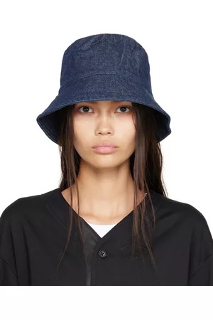 ENGINEERED GARMENTS Kvinder Hatte - Blue Asymmetrical Bucket Hat
