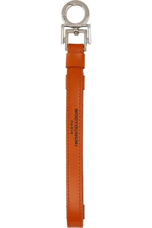 WOOYOUNGMI Mænd Nøgleringe - Orange Leather Keychain