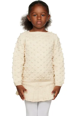 Misha & Puff Kids Off-White Popcorn Sweater