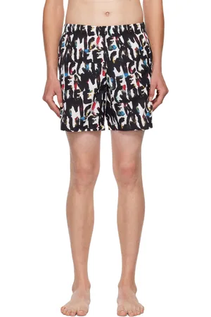 Alexander McQueen Multicolor Graffiti Swim Shorts