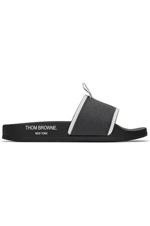Thom Browne Kids Gray Pool Slides