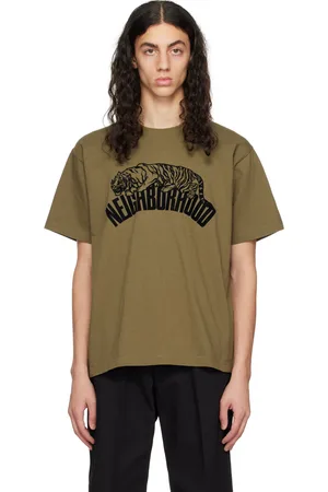 NEIGHBORHOOD Khaki Flocked T-Shirt