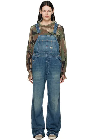 R13 Blue Damon Overalls
