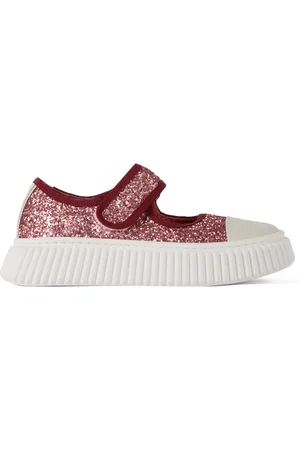 Marni Pæne sko - Kids Pink Mary Jane Sequin Sneakers